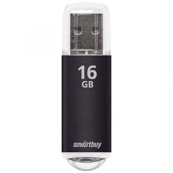 Флешка SmartBuy V-Cut USB 2.0 16Гб черный