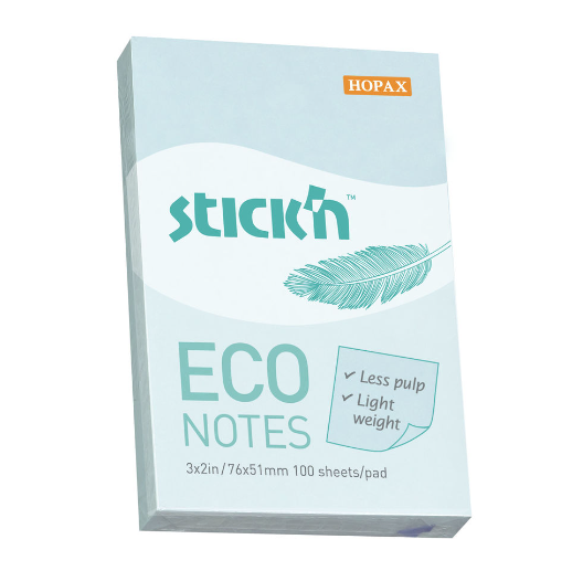 Самоклеящийся блок Stick`n ECO 21743 51x76 мм 0,1 л. 0,001 цв.